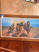 Full view of framed painting front