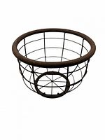 deep cylindrical wire basket front profile