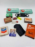 Overview of all smoking accessories and matchbooks