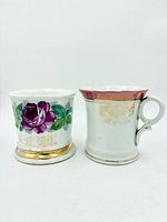 Both shaving mugs front view