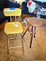Both stools side by side showing overall design