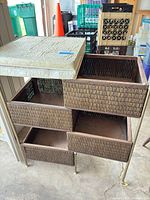 table open showing drawers and changing pad