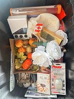 Overall view of mixed items in bin