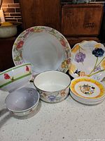 Group shot of all dinnerware pieces