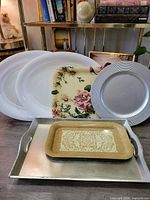 All six serveware pieces displayed together