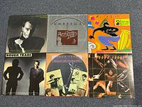 Front view of all six Rough Trade LP jackets