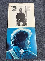 Front covers of both Bob Dylan LPs