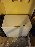 Chest freezer closed view