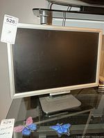 Front view of Acer monitor on stand