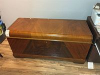 Front view of Lane cedar chest closed