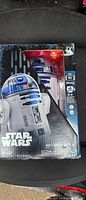 Front of boxed Star Wars Smart R2-D2 toy