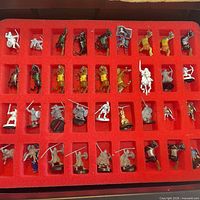 Full foam tray showing all miniatures