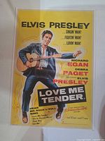 Full view of Elvis Presley Love Me Tender poster