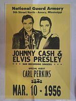 Full view of concert poster