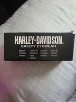 Outer box showing Harley-Davidson Safety Eyewear branding