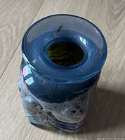 Top view showing flat wide rim and interior colour