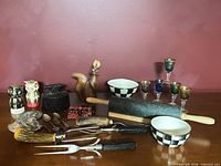 overview showing all items on table