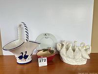 group shot of all four decorative pieces