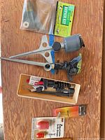 All items laid out on wood surface