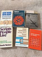 All six books front covers visible