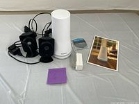 Full lot with base station, two cameras, adapter, decal, guide