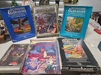 Grouping of all boxed sets and rulebooks