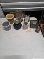 all eight items on table