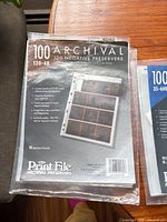 Print File 120-4B 100-sheet archival negative preserver pack in original plastic