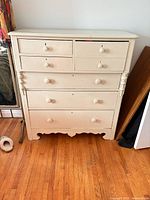 Front view showing drawer arrangement and overall style