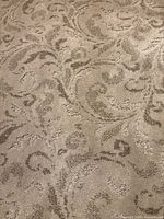 Close-up of carpet pattern and pile