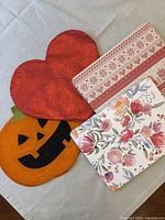 Group showing one of each placemat design