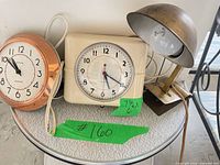 Overall view of all three items on table