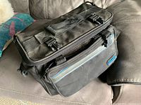 Exterior of Black's camera bag closed