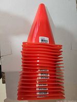 Stack of 17 orange cones