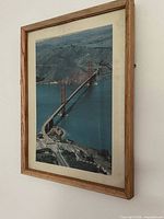 Full view of framed print on wall