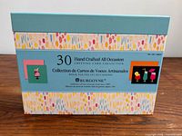 Front of Burgoyne greeting card box