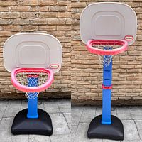 Front view showing full hoop, post and base