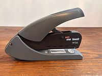 Left side profile showing overall stapler design