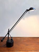 Lamp full view angled on desk