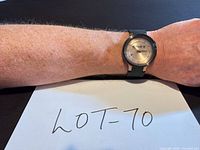 Watch on wrist, full view