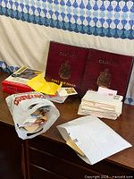 Overall lot with binders, bag of stamps, first day covers