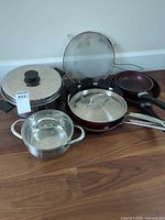 Group view of all cookware pieces and accessories
