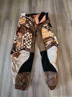 Full view of Fox Racing motocross pants front side