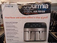 Retail box front showing model, capacity and features