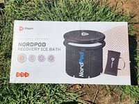 Front of retail box showing LifePro NordPod Recovery Ice Bath graphic