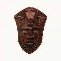 Front view showing full mask design and coloration