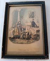 Front view of framed engraving Fathers and Sons