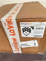 Outer shipping box with LaView product label showing model and contents