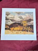 Full view of signed limited edition lithograph with border