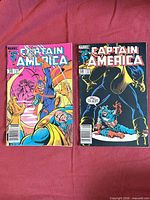 Front covers of Captain America #294 and #296